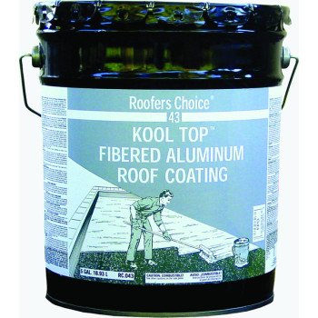 Henry Roofers Choice Series RC043070 Aluminum Roof Coating, Aluminum, 18.93 L Pail, Liquid