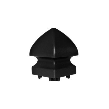 Regal DPC-P-TB Decorative Post Cap, Pyramid, Aluminum, Textured Black, Powder-Coated