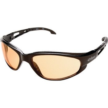 Edge SWAP119 Non-Polarized Safety Glasses, Unisex, Polycarbonate Lens, Full Frame, Nylon Frame, Black Frame