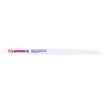 Lenox 20583110R Reciprocating Saw Blade, Applicable Materials: Metal, Nail-Embedded Wood, Plastic, 3/4 in W