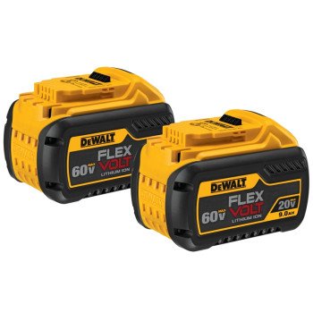 DEWALT DCB609-2 Rechargeable Battery Pack, 20/60 V Battery, 9 Ah