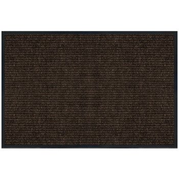 Multy Home 1005375 Non-Slip Utility Mat, 3 ft L, 2 ft W, Tri-Rib Pattern, Polypropylene Rug, Tan