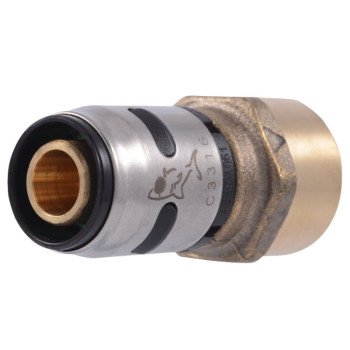 SharkBite EvoPEX K072A Adapter, 1/2 in, Push-Fit x FNPT