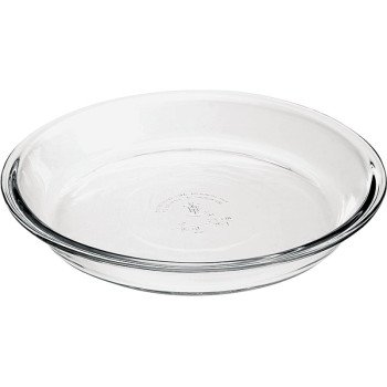 Anchor Hocking Oven Basics Series 82638L11 Pie Plate, 1.5 qt Capacity, Glass, Clear, Dishwasher Safe: Yes