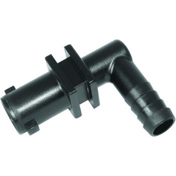 Green Leaf Y8231003 Dry Boom Nozzle Body Elbow, 1/2 in, Quick x Hose Barb, 7 psi Pressure, EPDM Rubber