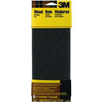 3M 7415 Stripping Pad, 11 in L, 4-3/8 in W, Medium