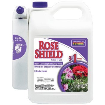 Bonide Rose Shield 983 RTU Insecticide with Power Spray, Liquid, Spray Application, 1 gal