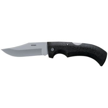 Gerber 46069 Folding Knife, 3.76 in L Blade, 420HC Stainless Steel Blade, Comfort Grip, Tacky Handle, Black Handle