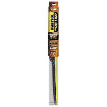 Rain-X Truck & SUV 870224 Wiper Blade, Beam Blade, 24 in L Blade, Synthetic Rubber