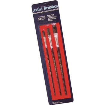 Wooster F5113 Artist Paint Brush Set, Plastic Handle, 7-3/4 in OAL