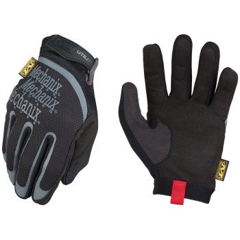 Mechanix Wear H15-05-008 Work Gloves, Men's, S, 8 in L, Reinforced Thumb, Hook-and-Loop Cuff, Synthetic Leather, Black