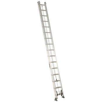 Louisville AE2200 Series AE2232 Extension Ladder, 31 ft 5 in H Reach, 300 lb, 32-Step, 1-1/2 in D Step, Aluminum