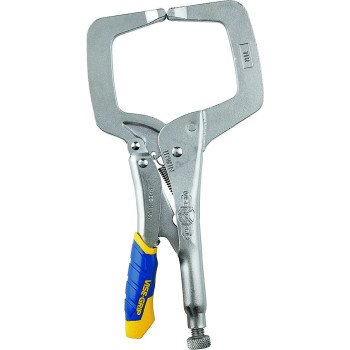 Irwin 19T C-Clamp, 2500 lb Clamping, 3-3/8 in Max Opening Size, 2-5/8 in D Throat, Steel Body