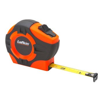 Crescent Lufkin PHV1012N Tape Measure, 12 ft L Blade, 1/2 in W Blade, Steel Blade, ABS Case, Orange Case