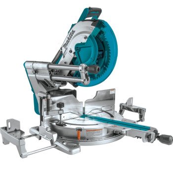 Makita LXT XSL07Z Miter Saw with Laser, Battery, 12 in Dia Blade, 4400 rpm Speed, 0 to 60 deg Max Miter Angle