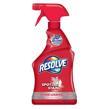 Resolve 1920000601 Carpet Cleaner, 22 oz Spray Bottle, Aqueous Solution, Characteristic, Pale Amber