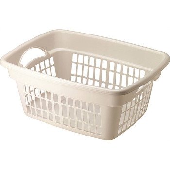 FG2874-00 WHITE LAUNDRY BASKET