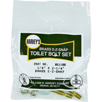 Harvey 51100 Bolt Set, EZ-Snap, Brass