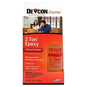 Devcon 2-Ton 33345 Epoxy, Amber, Liquid, 9 oz, Box