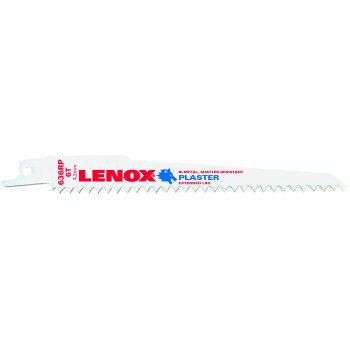 Lenox 20570636RP Reciprocating Saw Blade, Applicable Materials: Nail-Embedded Wood, Plasterboard, 3/4 in W