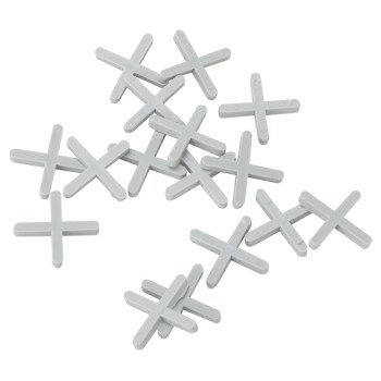 Vulcan MJ-T80803 Tile Spacer, 1/8 in Thick, Cross, Plastic