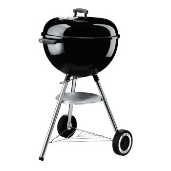 Weber Original Kettle 441001 Charcoal Grill, 240 sq-in Primary Cooking Surface, Black