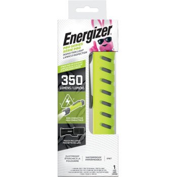 Energizer ENYPHH22 Inspection Flashlight, AAA Battery, Alkaline, Lithium-Ion Battery, LED Lamp, 350 Lumens, Gray/Green