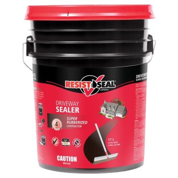 Resistoseal 50103/50000 Asphalt Driveway Sealer, Liquid, Black, 17 L Pail