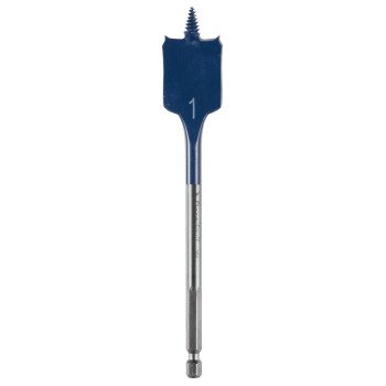 Bosch Daredevil DSB1013 Spade Drill Bit, 1 in Dia, 6 in OAL, 1-Flute, 1/4 in Dia Shank, Hex Shank