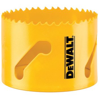 DEWALT DAH180044 Hole Saw, 2-3/4 in Dia, 1-3/4 in D Cutting, 5/8-18 Arbor, 4/5 TPI, HSS Cutting Edge