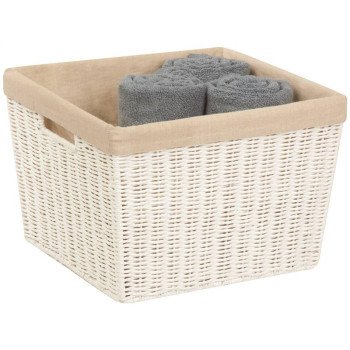 Honey-Can-Do STO-03561 Storage Basket, Paper, White