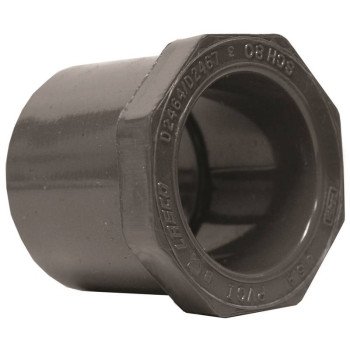 Lasco 837250BC Reducing Bushing, 2 x 1-1/4 in, Spigot x Slip, PVC, SCH 80 Schedule