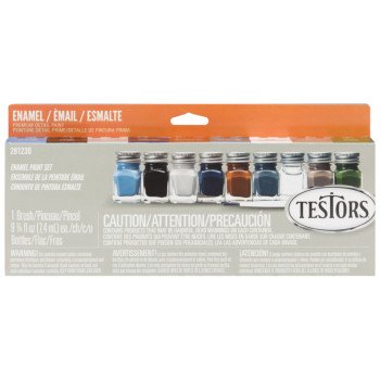 Testors 281230 Enamel Paint Set, 0.25 oz, Bottle