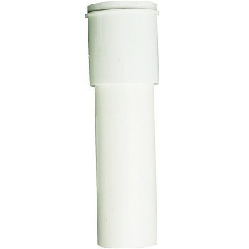 Plumb Pak PP911W Pipe Extension Tube, 1-1/2 x 1-1/2 in, 12 in L, Slip-Joint, Plastic, White