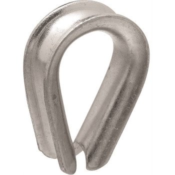 National Hardware 3232BC Series N177-923 Rope Thimble, Steel, Zinc