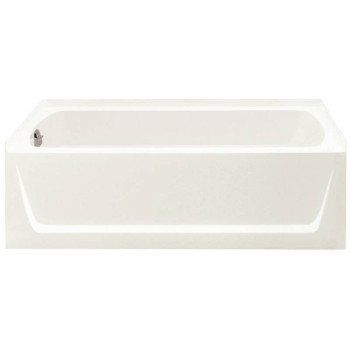 Sterling Ensemble 71121110-0 Bathtub, Left Drain Location, 55 gal Capacity, 60 in L, 32 in W, 20 in H, White