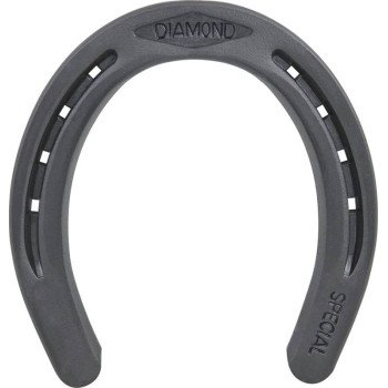 Diamond Farrier DS2B Horseshoe, 1/4 in Thick, #2, Steel