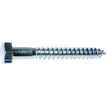 Midwest Fastener 01287 Lag Screw, 1/4 in Thread, 1-1/2 in OAL, Zinc