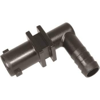 Green Leaf Y8231005 Dry Boom Nozzle Body Elbow, 3/4 in, Quick x Hose Barb, 7 psi Pressure, EPDM Rubber