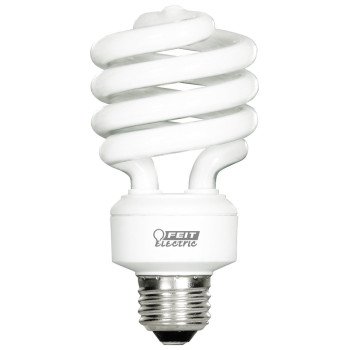 Feit Electric ESL23TM/D/4 Compact Fluorescent Bulb, 23 W, Spiral Lamp, Medium E26 Lamp Base, 1600 Lumens, Daylight Light