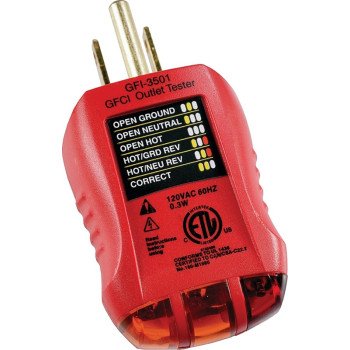 GFI-3501 RED/BLK 0 GFCI OUTLET