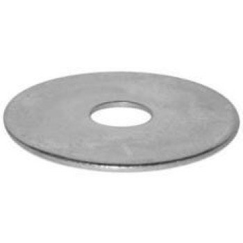 Reliable FWZ316MR Fender Washer, Flat, 15/64 in ID, 1-1/64 in OD, 1/16 in Thick, Steel, Zinc, 5 PK