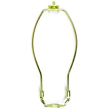 Jandorf 60121 Lamp Harp, 8 in L, Polished Brass Fixture