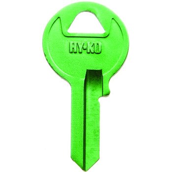 Hy-Ko 14010M1 Key Blank, Brass, Nickel, For: Master Vehicle Locks