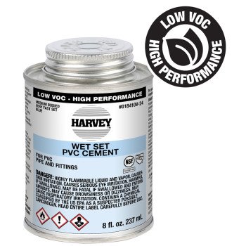 Harvey 18410V-24 Medium-Bodied Fast Set Cement, 8 oz Can, Liquid, Blue