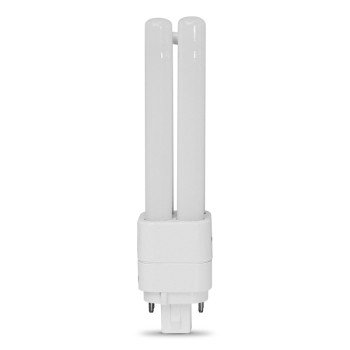 Feit Electric BPPLD18E827LEDG2HDRP LED Bulb, Double Twin Tube, PL Lamp, 18 W Equivalent, G24Q-2 Lamp Base