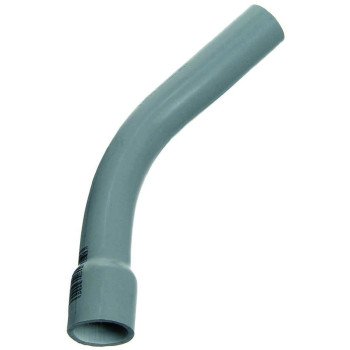 Carlon UA7AHB-CAR Elbow, 1-1/2 in Trade Size, 45 deg Angle, SCH 40 Schedule Rating, PVC, Bell End, Gray