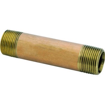 Anderson Metals 736112-12 Pipe Nipple, 3/4 in, NPT, Brass, SCH 40 Schedule