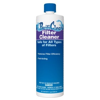 PacifiClear F075001012PC Filter Cleaner and Degreaser, 1 qt Bottle, Liquid