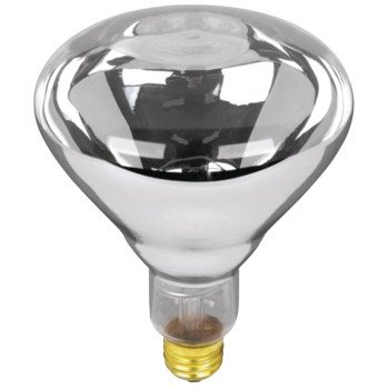 Feit Electric 125R40/1 Incandescent Lamp, 125 W, BR40 Lamp, Medium E26 Lamp Base, 2700 K Color Temp, Clear Lamp